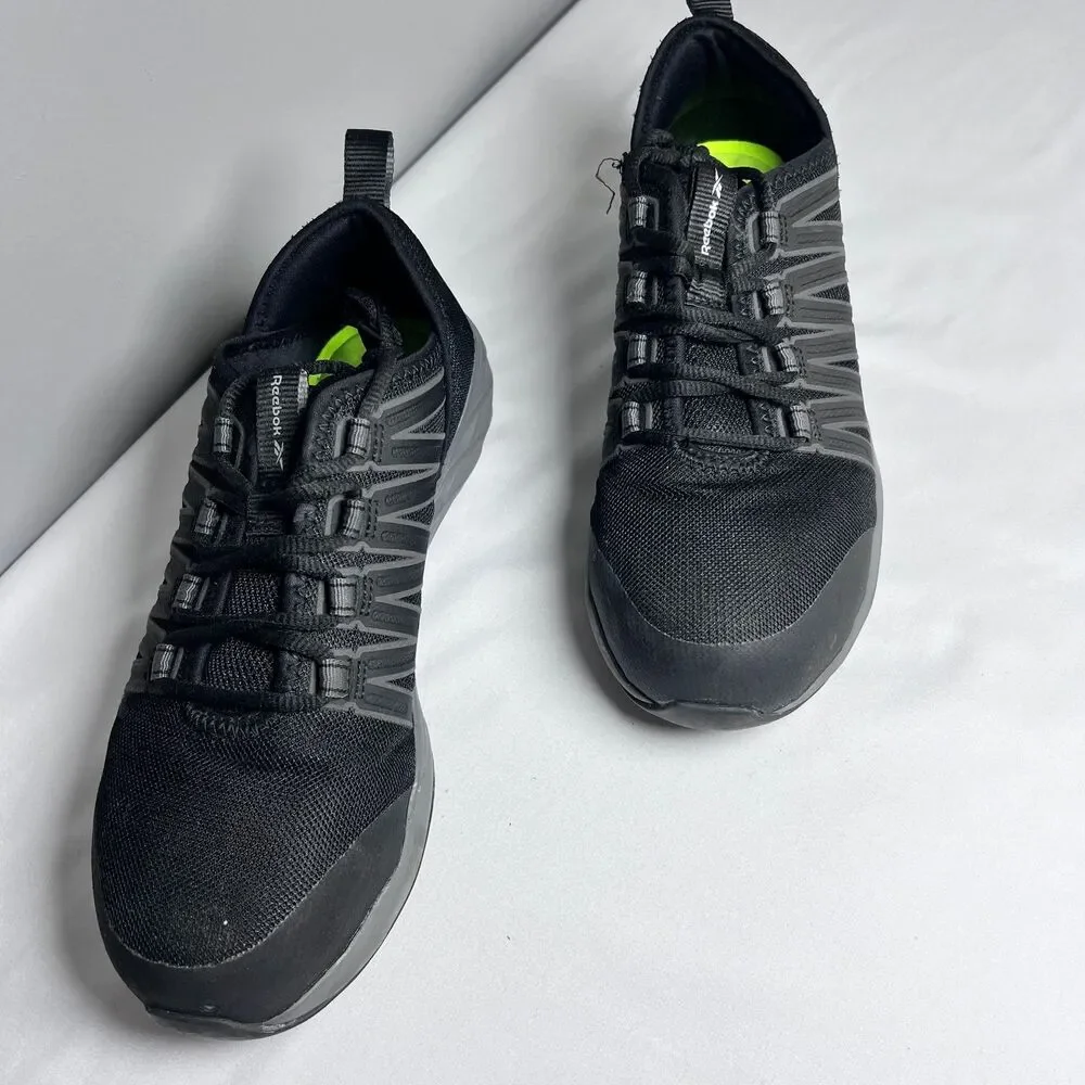Reebok Work RB2211 Astroride Alloy Toe Shoes Black Men’s 5.5 Women’s 7.5 Safety